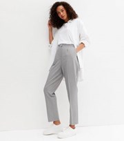 New Look Tall Pale Grey Slim Fit Trousers